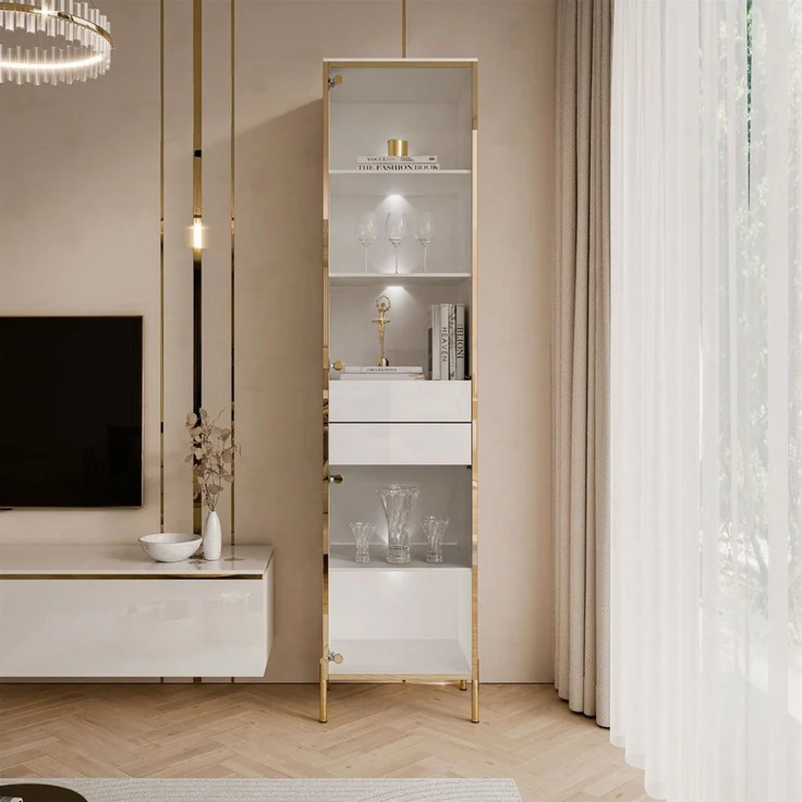 Lookway Glasvitrine AURORA mit LED-Beleuchtung Breite: 45 cm – Bild 3