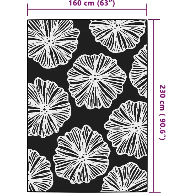 vidaXL Outdoor-Teppich ARAKIL Grün 160x230 cm PP 368593 – Bild 5