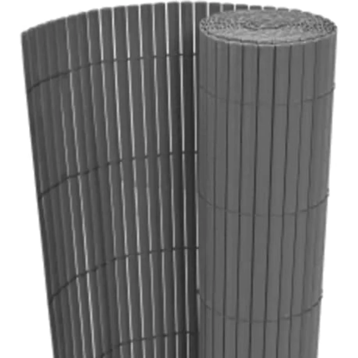Gartenzaun Doppelseitig 110x500 cm Grau 317165 – Bild 4