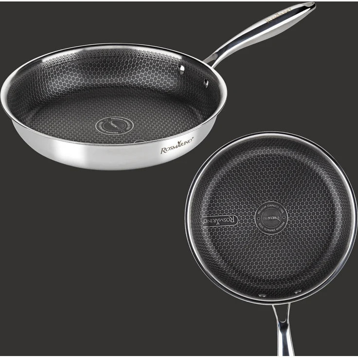ROSMARINO BRATPFANNE HEXAPRO Edelstahl Silber (H 5 x T 50 x B 24 cm) – Bild 9