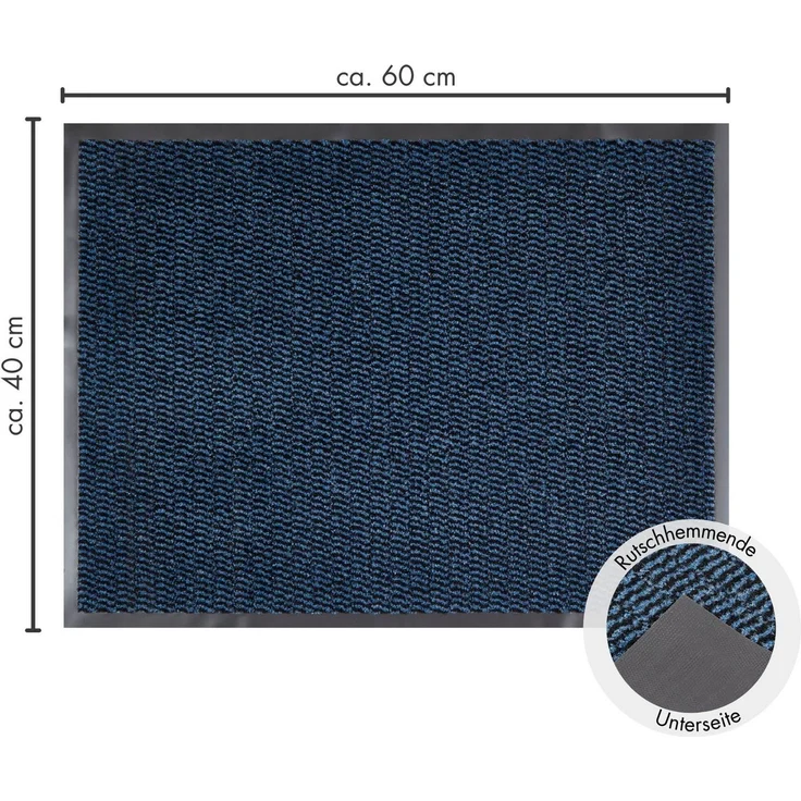 Andiamo Fußmatte Easy, Made in Netherlands, rechteckig, Höhe: 5 mm, Schmutzfangmatte, rutschhemmend, Innen- und überdachten Außenbereich – Bild 2