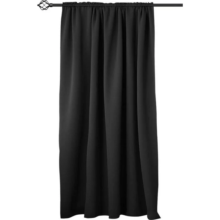 Woltu Gardine (1 St), blickdicht, Blickdicht mit Kräuselband für Schiene, 250 g/m² – Bild 5