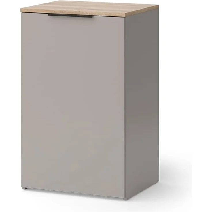 Kommode Wido Greige 50 x 80 cm mit Regal Vicco – Bild 1
