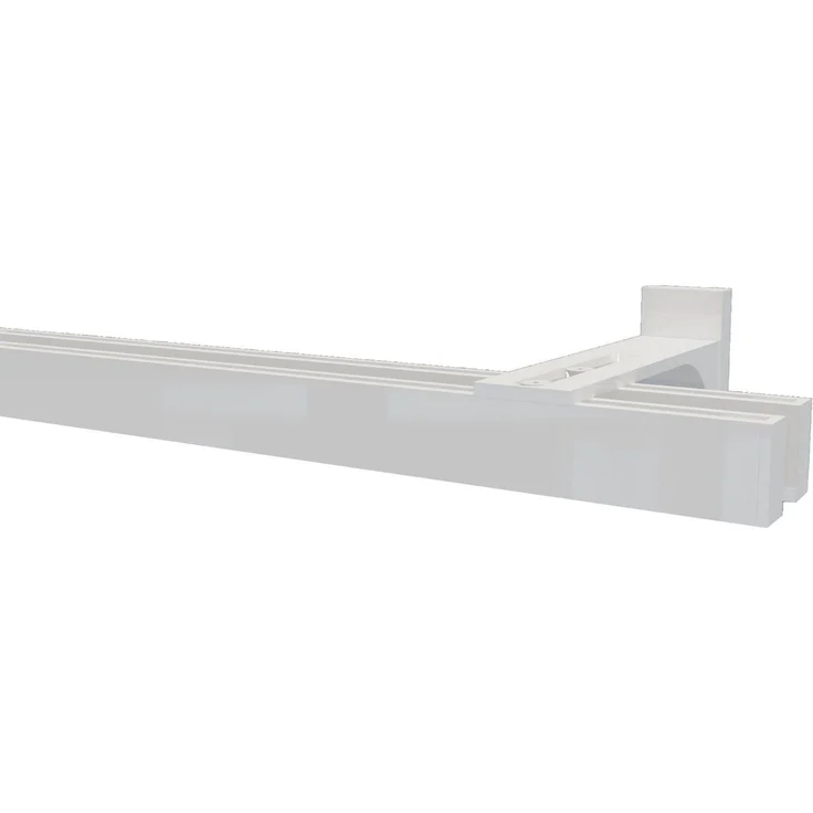 Garduna Gardinenstange 2-Lauf Hochkant System 14x34mm Innenlauf 6mm, kürzbar, variabel in Laufabstand, 6mm Laufkanal, schliche Eleganz – Bild 2