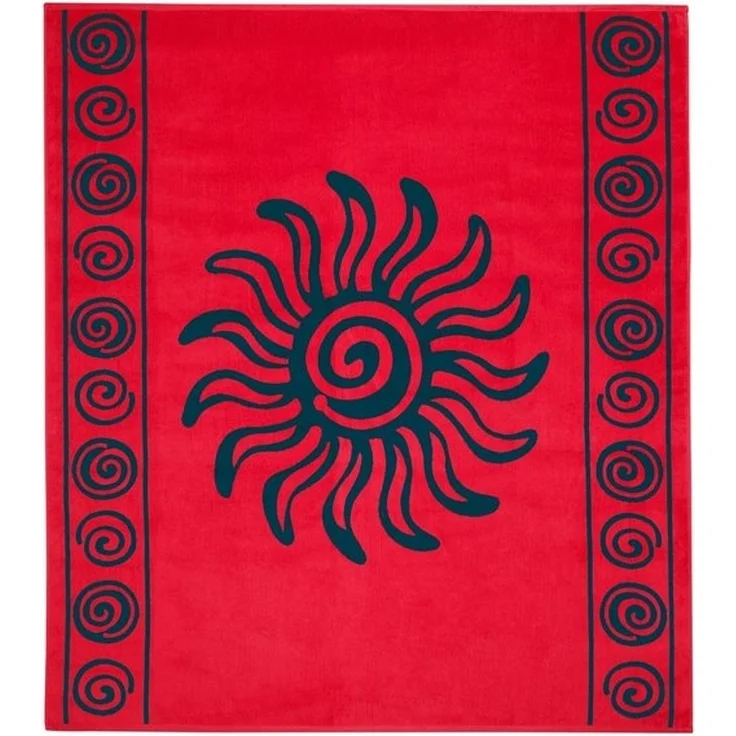Delindo Lifestyle Strandtuch Tropical SUN, Velours (1-St), Jacquard-gewebtes Motiv XXL – Bild 4