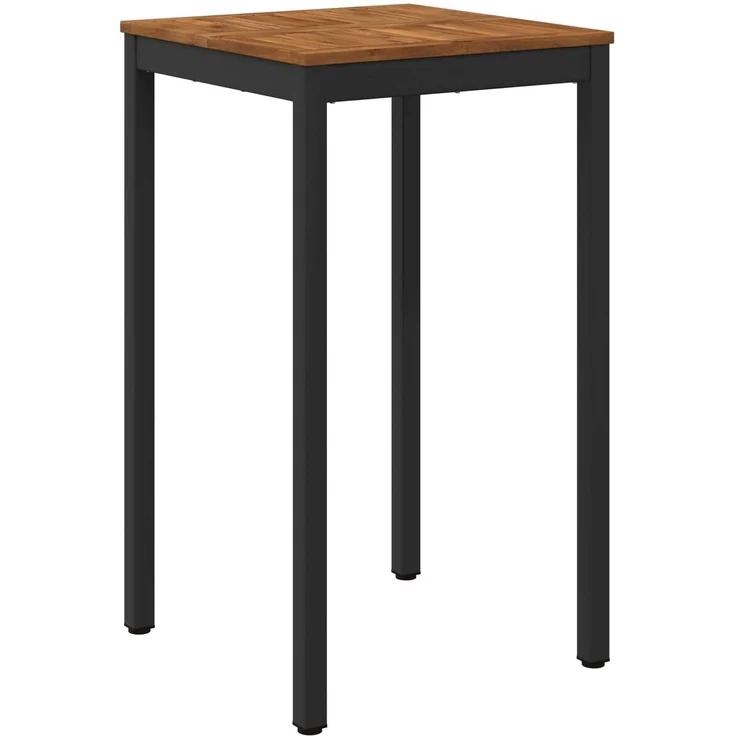 vidaXL Gartenbar-Tisch Natürlich und Schwarz 60 x 60,5 x 105 cm 901331 – Bild 2