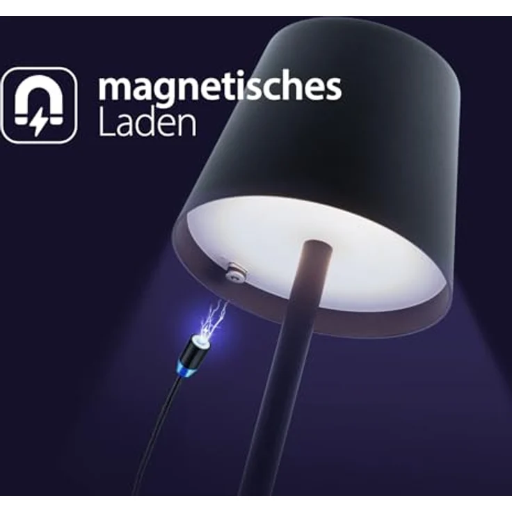 Securit Securit LED-Tischleuchte FELINE inkl. Verbindungs-Ladekabel schwarz – Bild 4