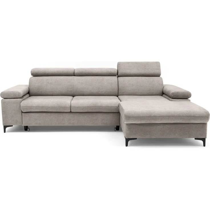 Muffo Ecksofa Ecke mit verstellbaren Kopfteilen MAVIC, Verstellbare Kopfstützen, verstellbare Armlehnen, Einfache Form, Schlaffunktion, Bettzeugbehälter – Bild 2