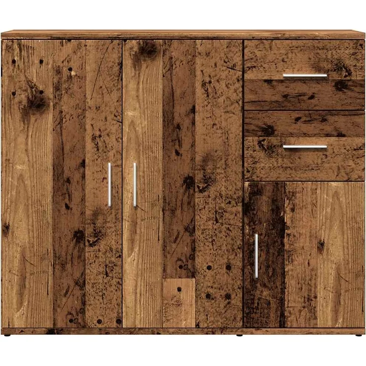 vidaXL Sideboard Altholz-Optik 91x29,5x75 cm Holzwerkstoff 855906 – Bild 3