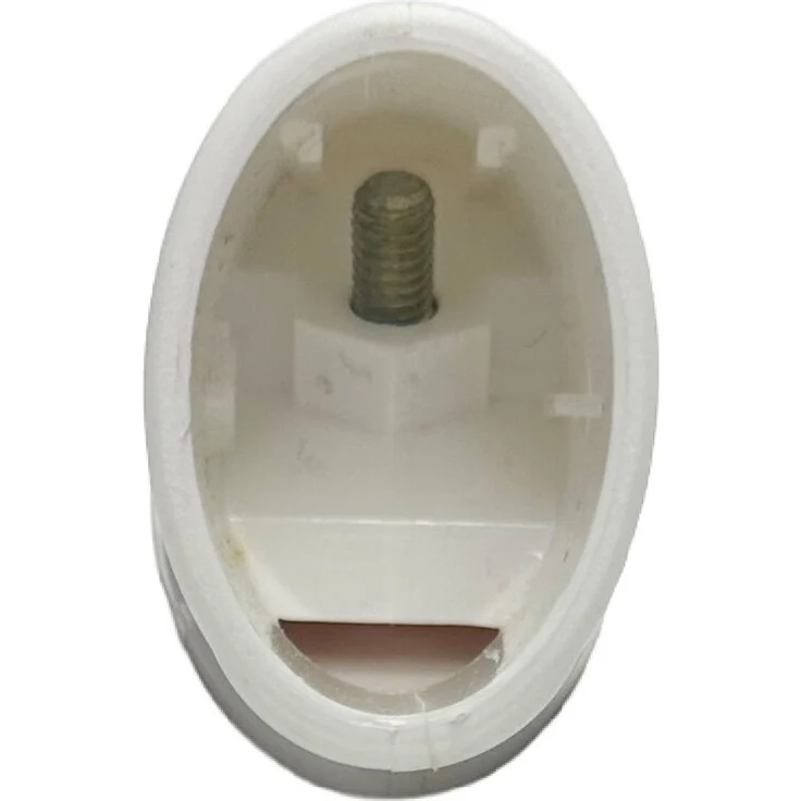 Tischfußkappe 38x25 oval weiss mit Höhenversteller – Bild 4