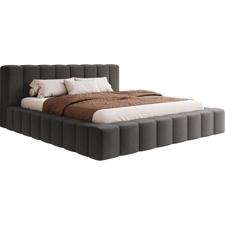 Polsterbett Makira (Farbe: Kronos 22, Größe: 160x200) – Bild 1