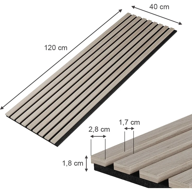 Akustikpaneel Sonoa Braun 4 Stück Vicco – Bild 2