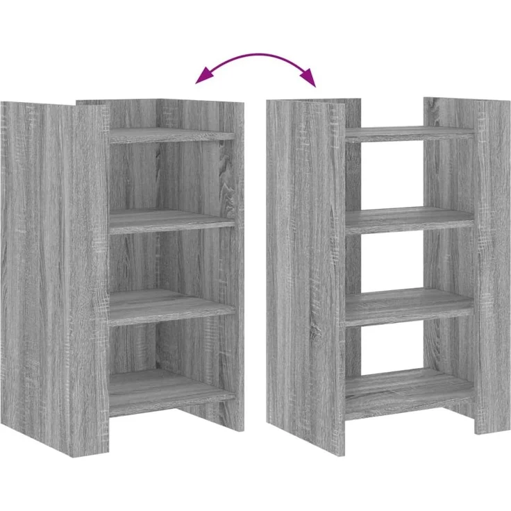 vidaXL Sideboard Grau Sonoma 45x35x75 cm Holzwerkstoff 848386 – Bild 6