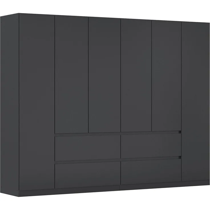 rauch Kleiderschrank Mehrzweckschrank Aktenschrank Mietswohnung Garderobe MAINZ 271cm breit (3 verschiedene Ausstattungen BASIC/CLASSIC/PREMIUM (inkl. SOFT-CLOSE) grifflose Front, Außentüren mit Push-to-Open Funktion MADE IN GERMANY