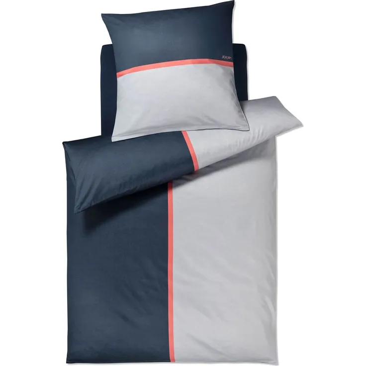 JOOP! Bettwäsche Limit 4097 2 Ocean Mako Satin 135 x 200 + 80 x 80 cm