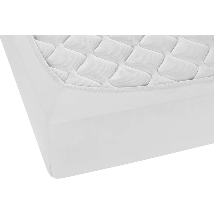 biberna Feinjersey-Spannbetttuch 0077144, weiß, 1x 90x190 cm - 100x200 cm – Bild 2