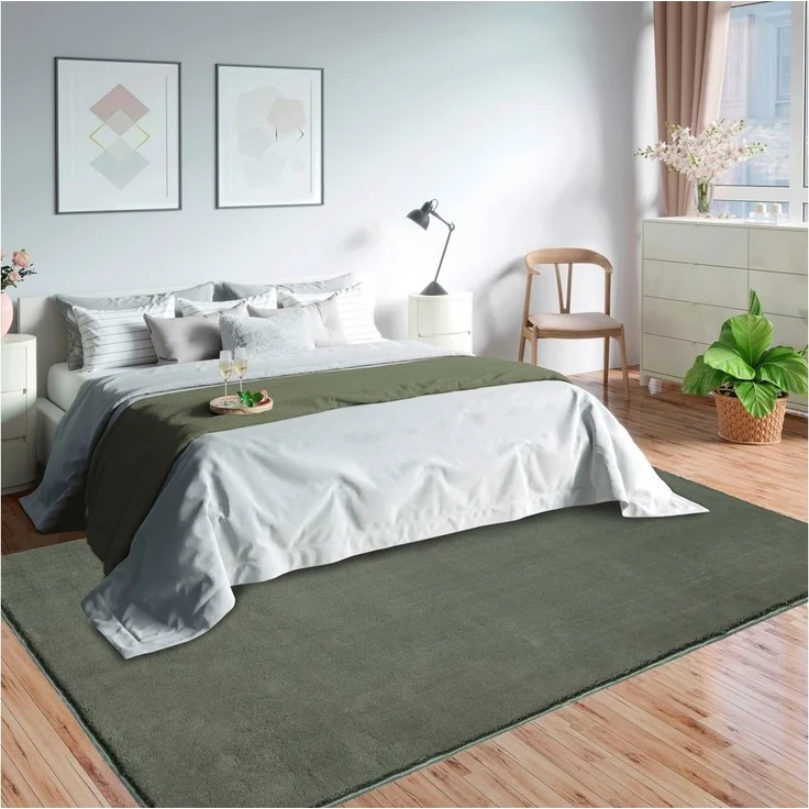 merinos Teppich Loft 37, Kunstfellteppich, rechteckig, Höhe: 16 mm, weich und kuschelig, Fell Haptik, Anti-Rutsch-Unterseite – Bild 2