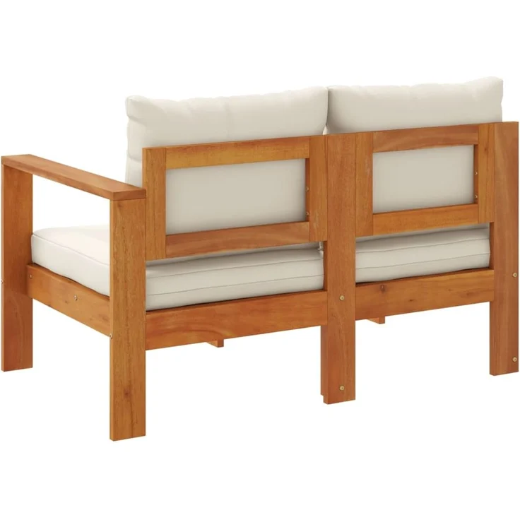 vidaXL Gartensofa mit 1 Armlehne 2-Sitzer Massivholz Akazie 367624 – Bild 5