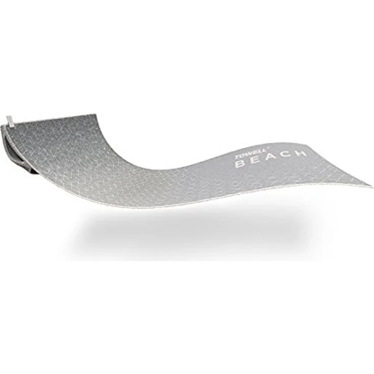 Stryve | TOWELL +Beach | großes Strandhandtuch 180 x 90 cm | perfekt für den Urlaub | mit integrierter Tasche | in Grau, Blau, Peach – Bild 2