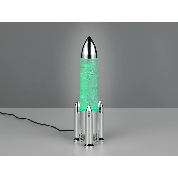 Deko RGB LED Tischleuchte APOLLO Raketenlampe per USB betrieben, Höhe 33cm – Bild 8