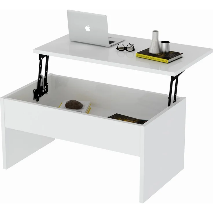 Skye Decor 'Akilli - White' Couchtisch, Weiß, 90 x 45 x 52 cm – Bild 4