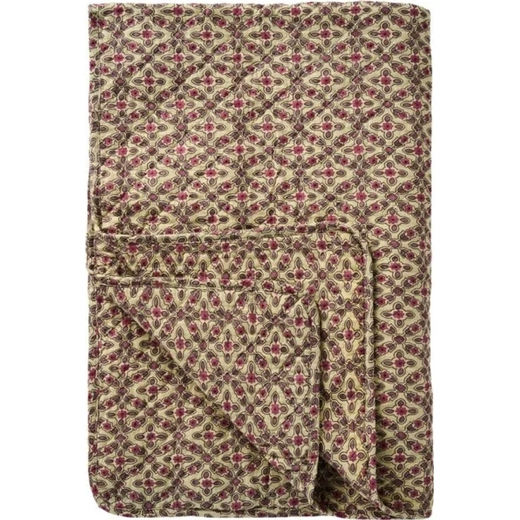Ib Laursen Decke Quilt Tagesdecke Überwurf 180x130cm Muster Beere Lila 07942-65 – Bild 3