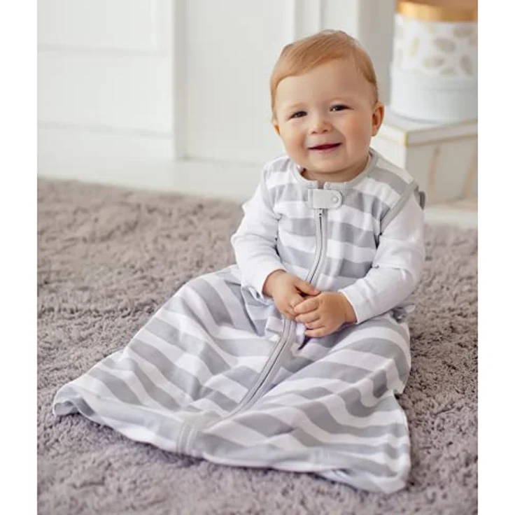 Mama Cheetah Baby Schlafsack 2.5 TOG, Bio-Baumwolle Baby tragbare Decke mit Zwei-Wege-Reißverschluss, Swaddle Übergang Baby Schlafsack für Neugeborene Säugling Kleinkind Junge Mädchen, 18-24 Monate – Bild 9
