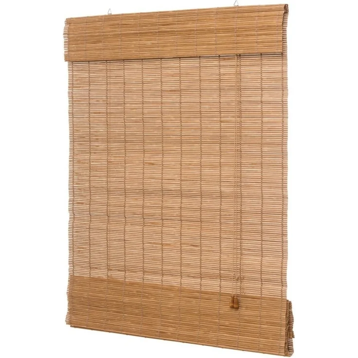 ventanara Raffrollo Bambus Raffrollo Bambusraffrollo Afrika Stil Holzrollo Seitenzugrollo – Bild 1