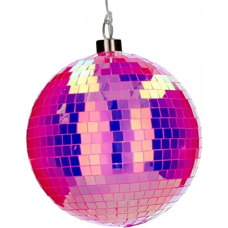 Gift Company Disco, LED-Kugel, 15cm, neon pink D15cm