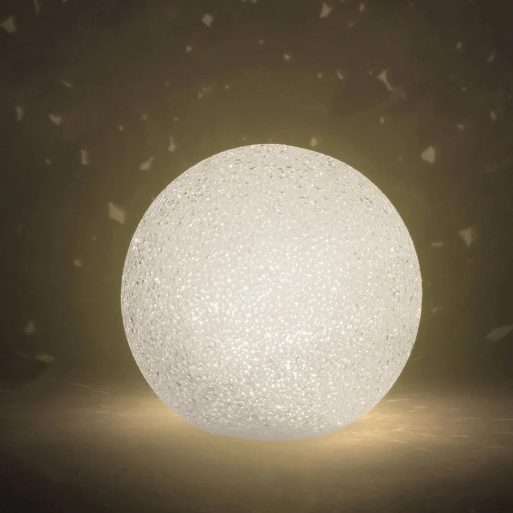 CEPEWA LED Dekolicht LED Deko Kugel Soft 3er Set Ø8cm warmweiß Kunststoff Lichtball – Bild 3