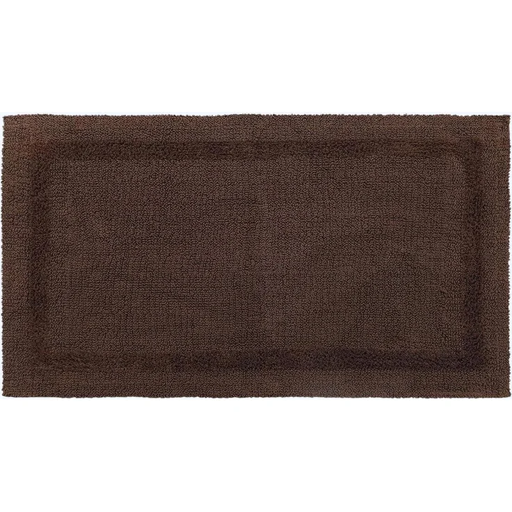 Homescapes Badematte 2 teiliges Luxus Badematten Set 100% Baumwolle braun, Höhe 30 mm, Badematte - 50x80 cm, WC Vorleger - 50x55 cm – Bild 3