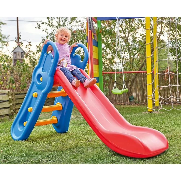 Big 'Fun-Slide' Rutsche, rot/blau, 164 x 73 x 116 cm, ab 3 Jahren, höhenverstellbar, zusammenklappbar – Bild 7