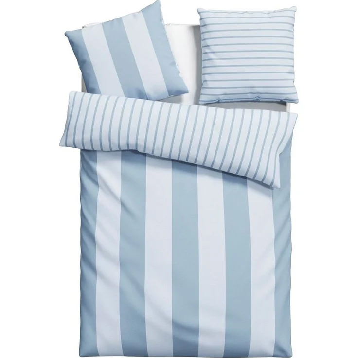 OTTO home Bettwäsche Sari in verschiedenen Qualitäten, Satin, 2 teilig, ab Gr. 135x200 cm, Wendedesign, moderne Bettwäsche mit Streifen – Bild 2