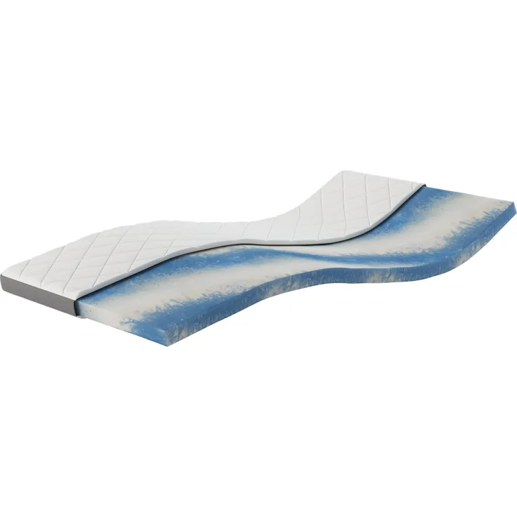 Geltopper 180x210x8cm Glatt Karo-Klima-Split Bezug 8cm