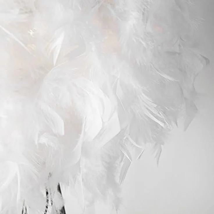 Qazqa Stehlampe Feather, ohne Leuchtmittel, E27, Weiß, Modern, Stahl, 1-flammig – Bild 2