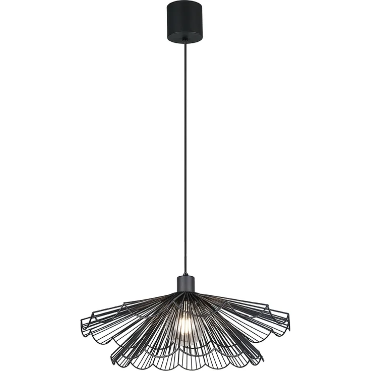 Pendelleuchte MARGARITA mit doppelt gefächertem Metall Gitterschirm Ø 50cm – Bild 2