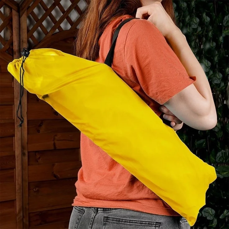 Vilde - Gartenliege Sonnenliege Klappbar - Sonnenliegen - Klappbare Garten Liege Gartenliegen Leicht - Strandliege Liegestuhl Balkon Balkonliege - Strandstuhl tragbar - gelb oange – Bild 9