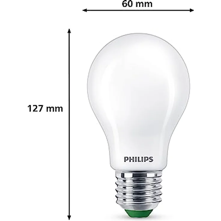 Philips E27 LED-Lampe A60, 4W 840lm, 2.700K warmweiß, matt – Bild 2
