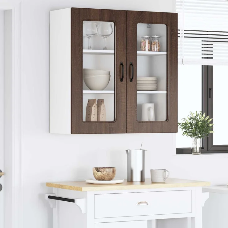 Hängeschrank, Küchenschrank Braun Eichen-Optik 80 x 31 x 80 cm – Bild 4