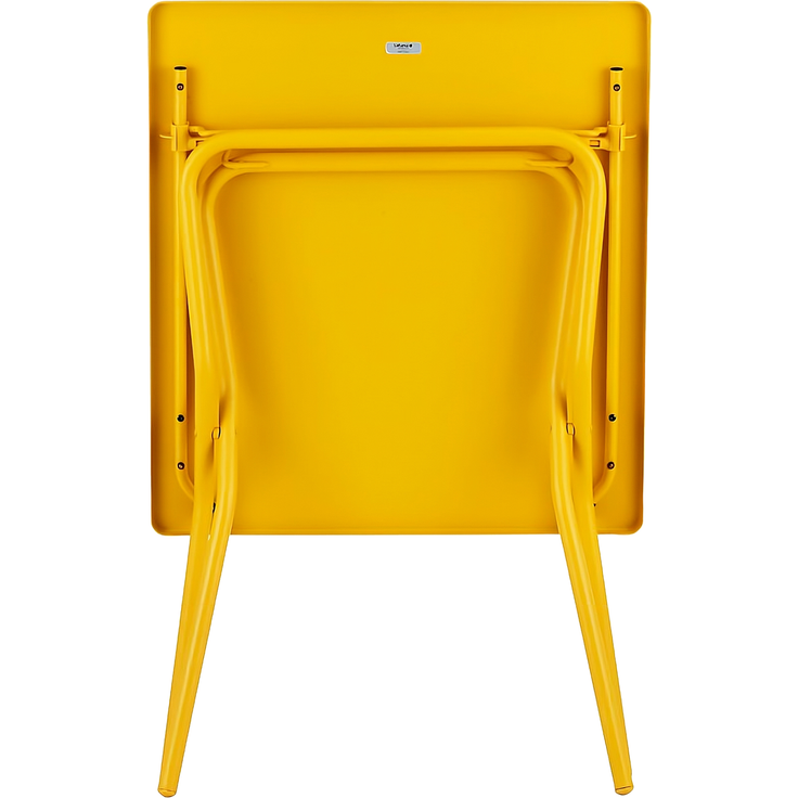 BALCONY Tisch 70x70, Metallgestell, Farbe: Miel Tube, klappbar – Bild 4