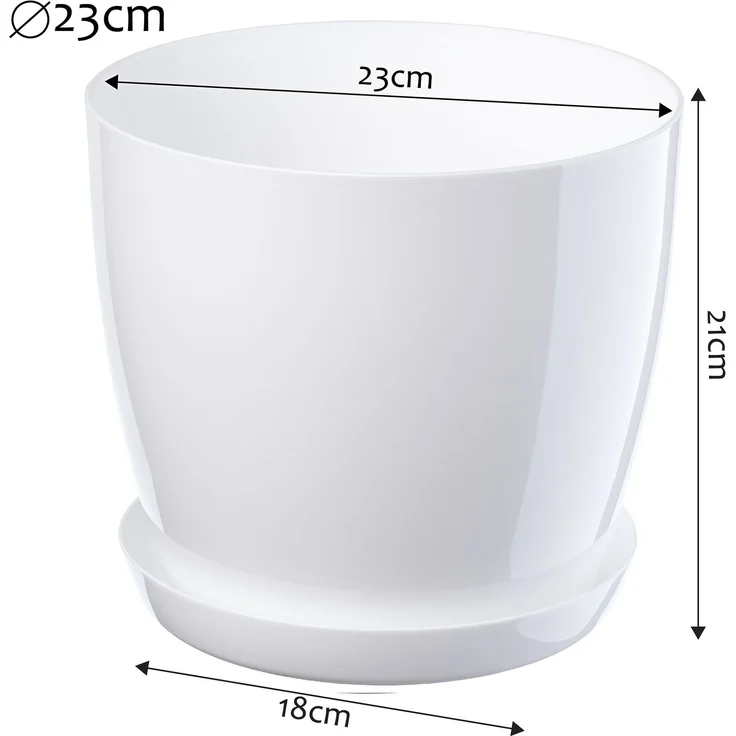 KADAX Blumentopfabdeckung Pflanzgefäßständer 23 cm – Bild 2