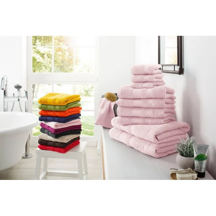 OTTO home Handtuch Set Vanessa, 10-tlg Handtuch-Set, in Standard- und Premium-Qualität, weich, Walkfrottee (Set, 10-St), 100% Baumwolle, Duschtücher, Handtücher, Gästetücher, mit Bordüre – Bild 1
