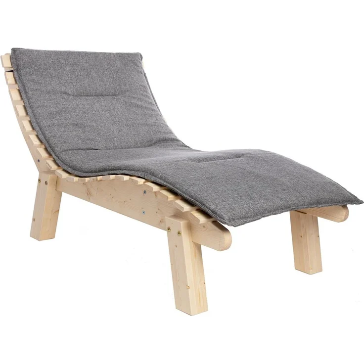 Gartenliege Relaxliege "Liege-Franzi" (Zirbe) Breite 90cm Einstiegshöhe 50cm mit Füßen – Bild 8