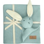 Babydecke DIKOS® Babydecke SCHMUSE-HASE Baby Geschenk Mädchen Junge Geschenkset, DIKOS, Geschenk zur Geburt, PREMIUM Qualität, 100 % BIO Baumwolle, nachhaltig