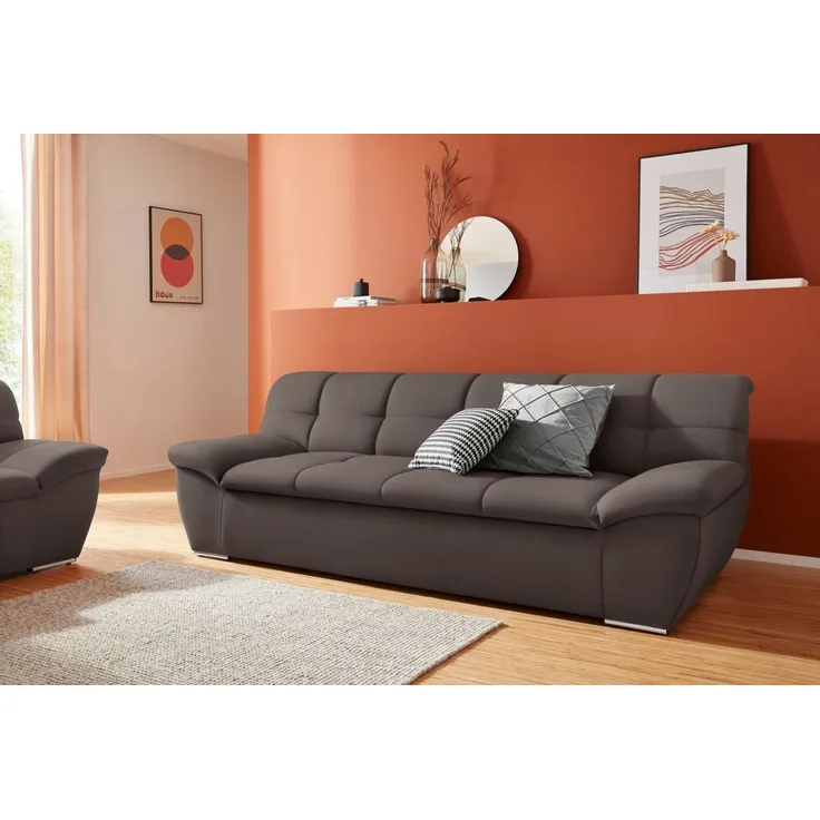 DOMO collection 3-Sitzer Lagoa, moderne Sitzheftung, bequem und komfortabel, frei im Raum stellbar, in großer Farbauswahl