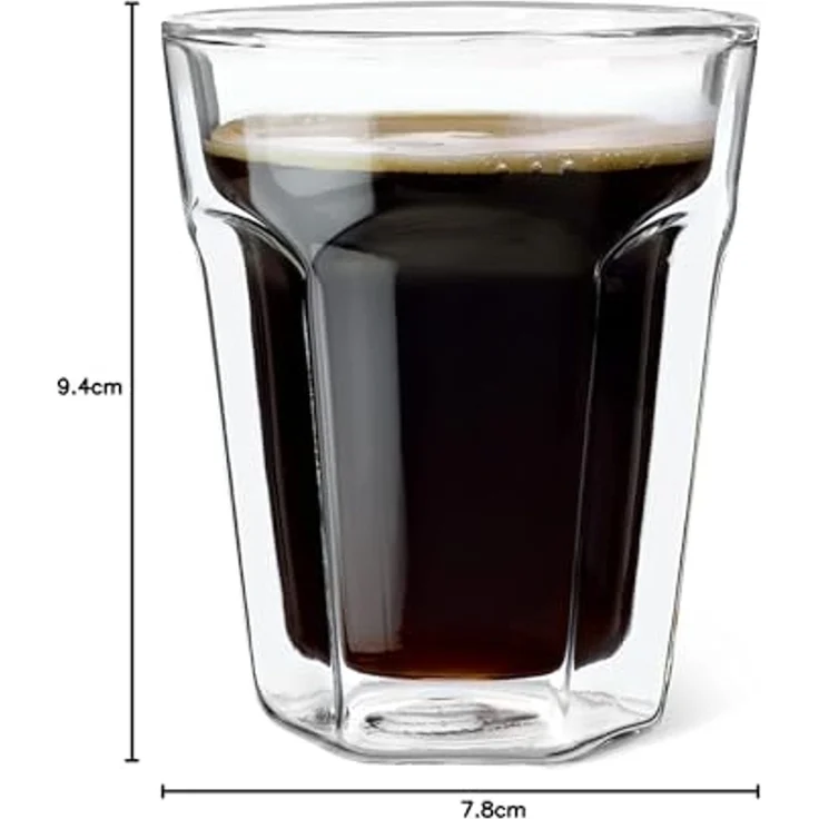 1x2 Leopold Vienna Kaffee Glas 220ml doppelwandig – Bild 6