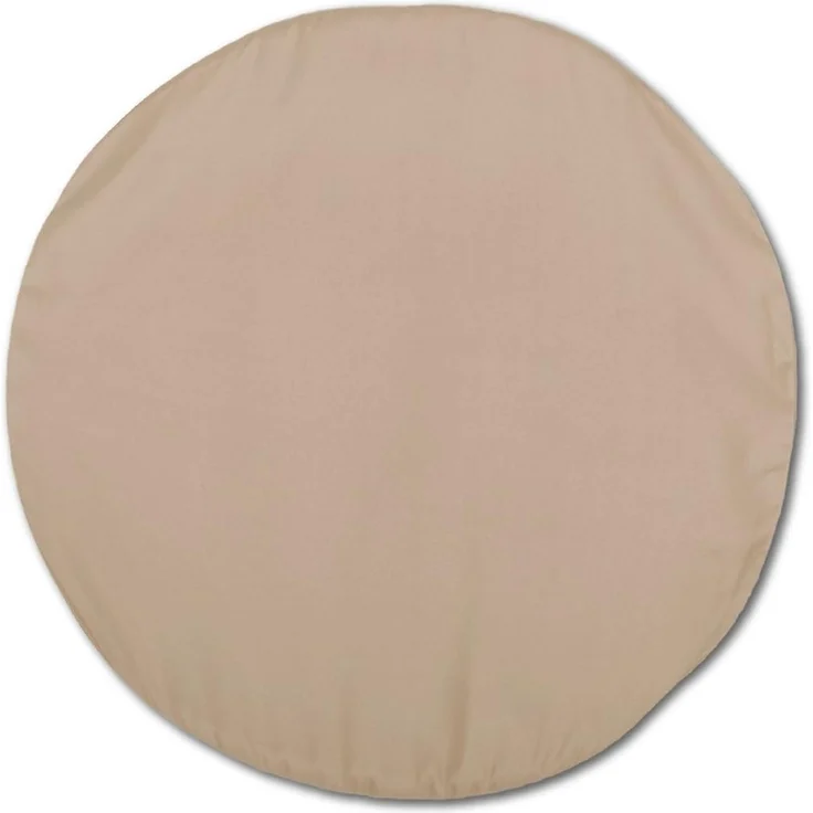 Kissenhülle Dekokissen Kissenbezug Microfaser - viele Größen und Farben Sandgrau Ø 40 cm – Bild 1