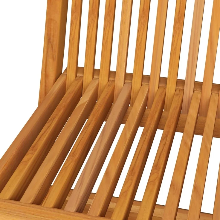 vidaXL Gartenstühle mit Schwarzen Kissen 8 Stk. Massivholz Teak 3072939 – Bild 5