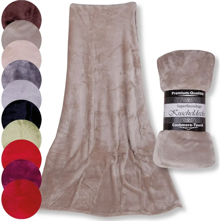 Kuscheldecken Flauschdecke Wohndecke Cashmere Touch beere - himmbeere-150x200 cm – Bild 7