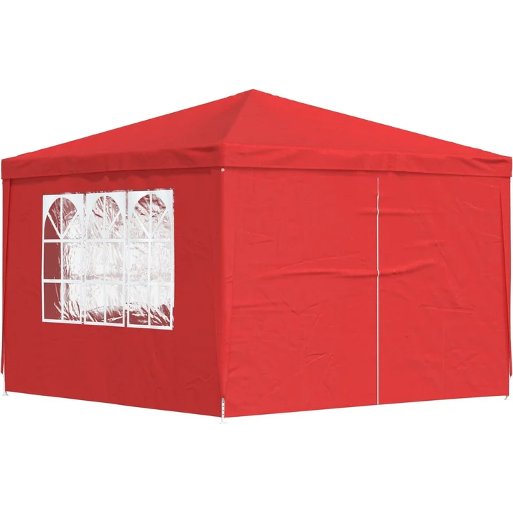 vidaXL Party-Zelt 300 x 300 x 255 cm Rot PE und Stahl 42032998 – Bild 1
